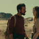 Justin Theroux and Melissa George in The Mosquito Coast